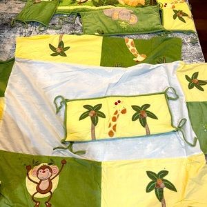 Nojo jungle kids crib set